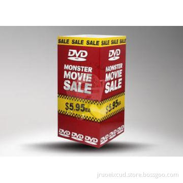 Rectangle Corrugated Dump Bin Display for Displaying and Ad